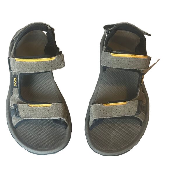 Teva Katavi 2 Hiking Sandals‎ Beach Outdoors Brown Suede Leather Mens 9 - Picture 1 of 7
